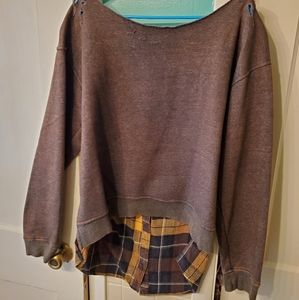 Off the shoulder sweatshirt